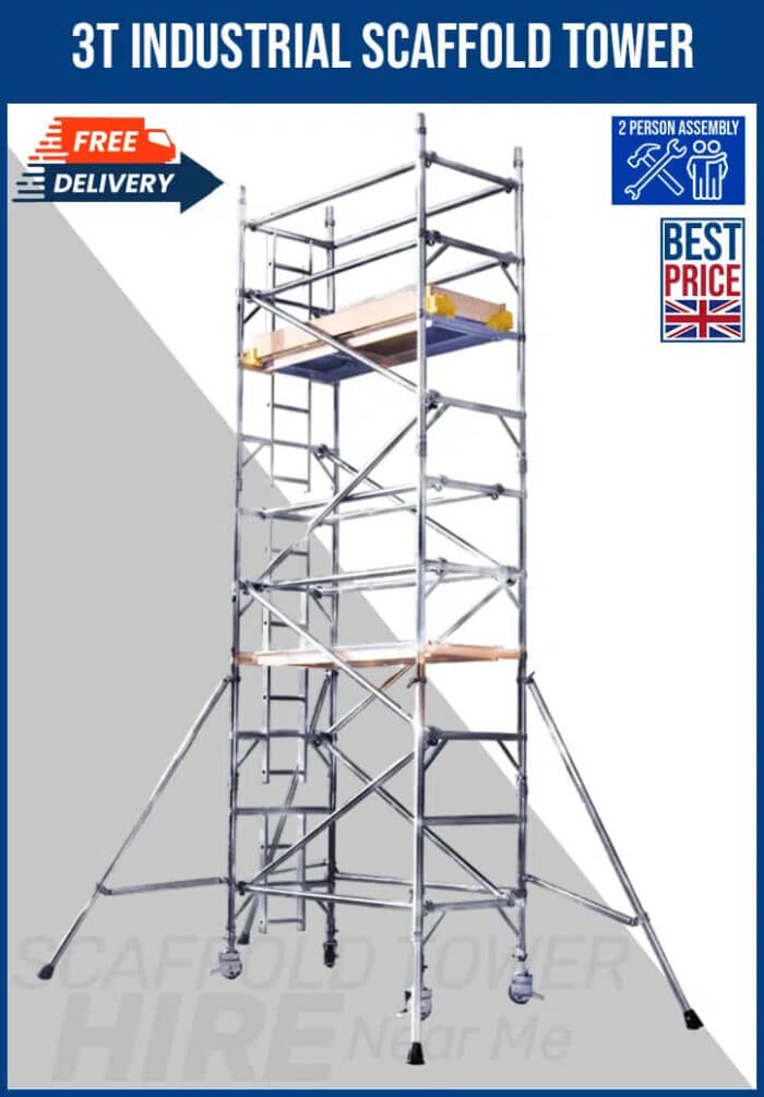 3T Industrial Scaffold Tower Hire for safe and reliable construction projects in London.