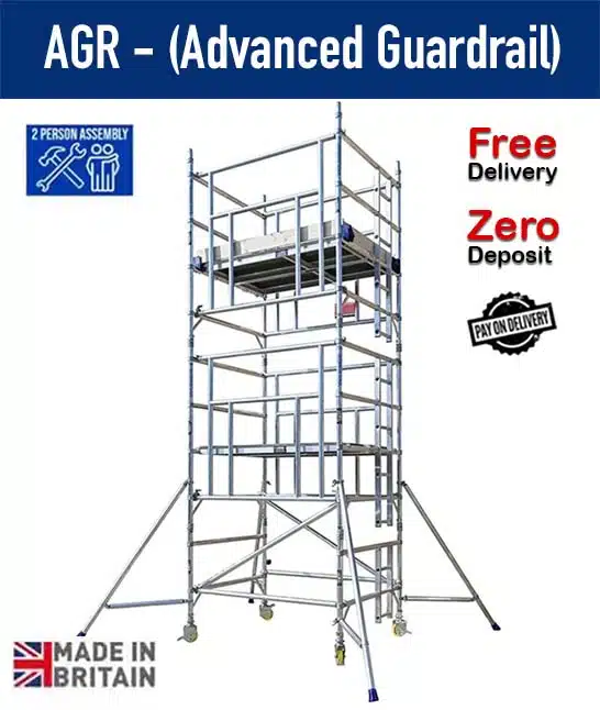 AGR Scaffold Tower Hire - Advanced guardrail system for safe and reliable scaffolding hire in London.