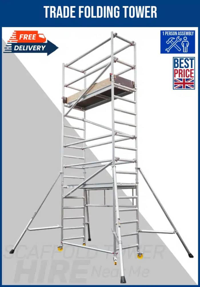 Trade Folding Scaffold Tower Hire for safe and reliable construction projects in London.