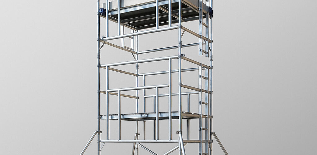 A safe and reliable scaffold tower rental ready for a project in London.