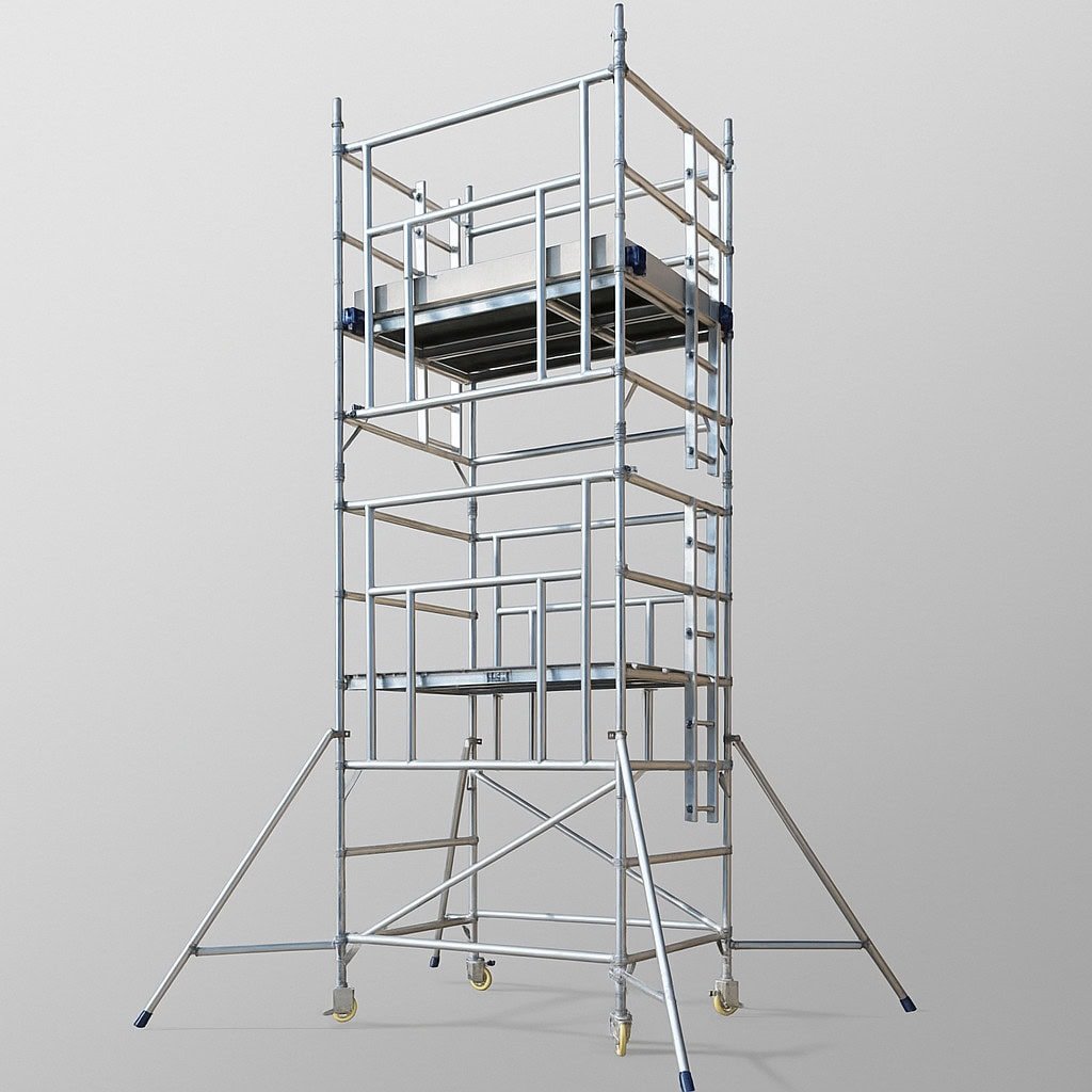 A safe and reliable scaffold tower rental ready for a project in London.