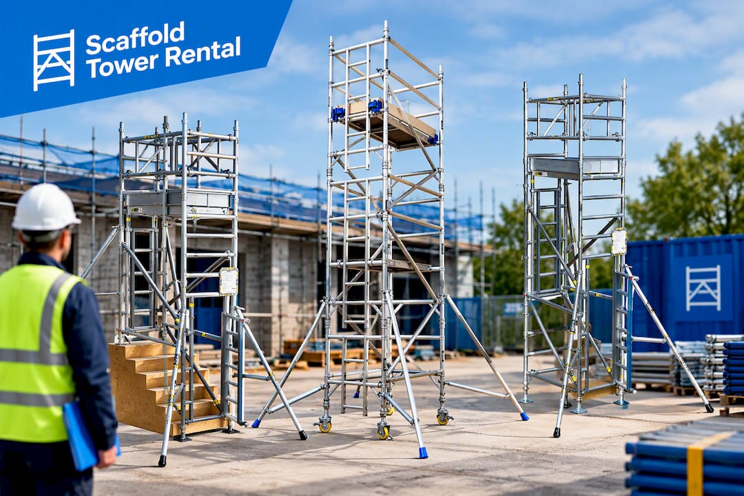 UK Scaffold Tower Sizes: Choose by Platform, Not the 2 m Reach 4 3T Industrial Scaffold Tower Hire